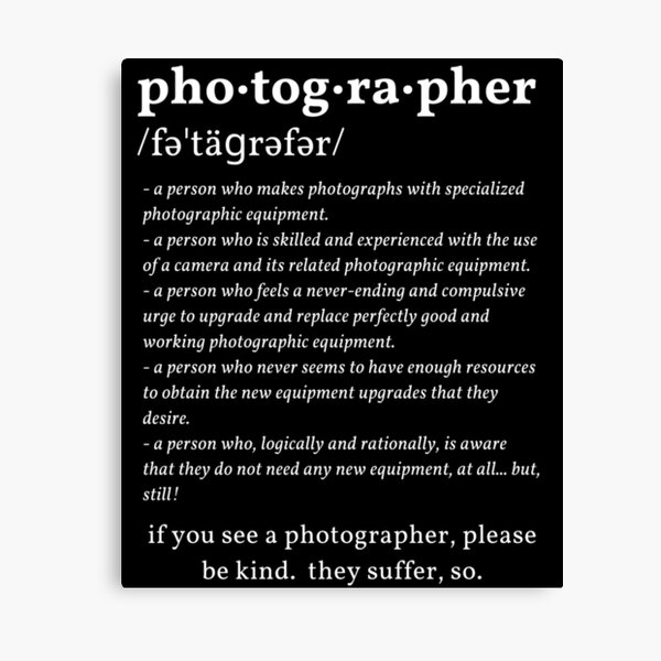 Item preview, Photographer Definition White Text designed and sold by TWMBDesigns.