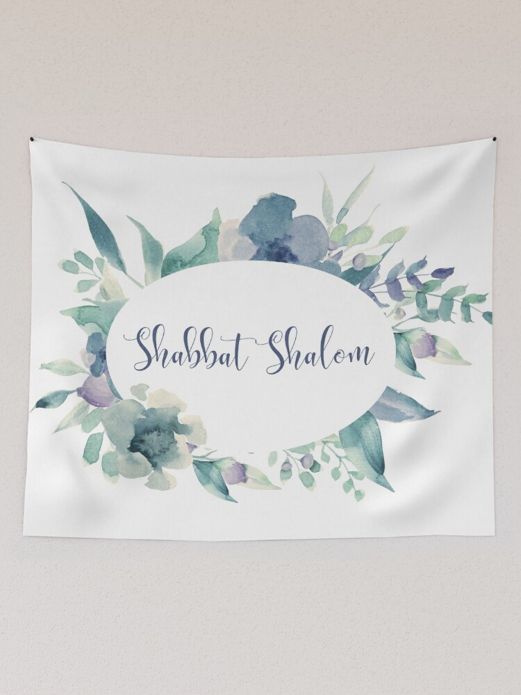 Hebrew Greeting Shabbat Shalom  Art Print for Sale by JMMJudaica