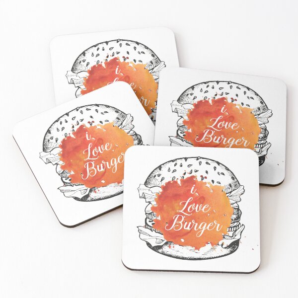 Item preview, I love burger designed and sold by stylebytara.