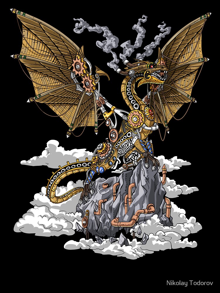 Steampunk Dragon Kids T Shirt By Underheaven Redbubble