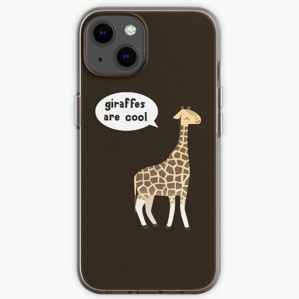 Giraffes are cool iPhone Soft Case