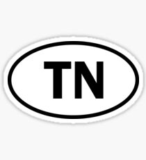 Tennessee - TN - oval sticker and more Sticker