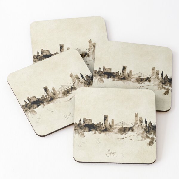 Item preview, Liege Belgium Skyline designed and sold by ArtPrints.