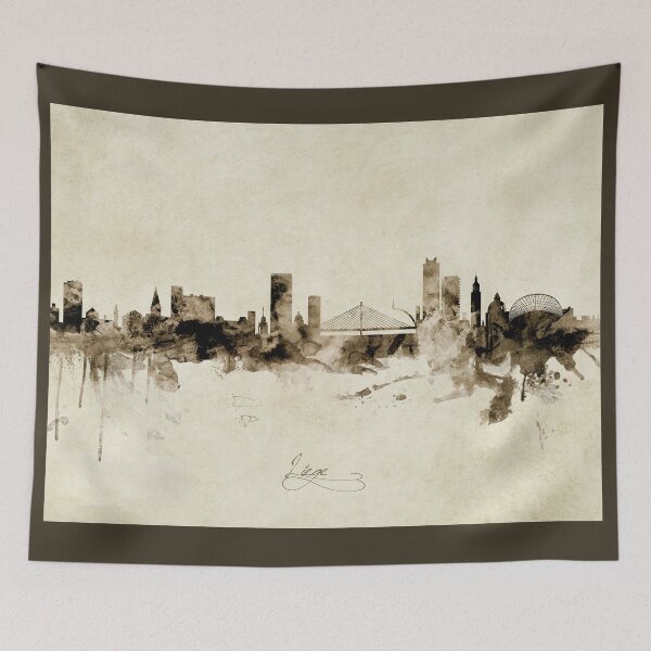 Item preview, Liege Belgium Skyline designed and sold by ArtPrints.