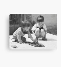 Saving the Silly Wet Chicken Canvas Print