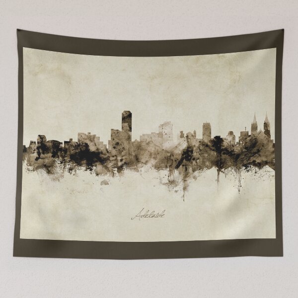Item preview, Adelaide Australia Skyline designed and sold by ArtPrints.