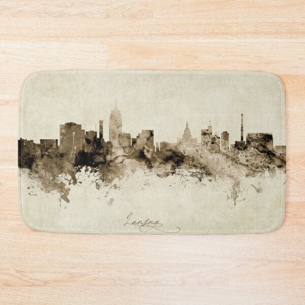 Item preview, Lansing Michigan Skyline designed and sold by ArtPrints.