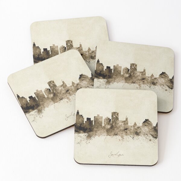 Item preview, Jackson Mississippi Skyline designed and sold by ArtPrints.