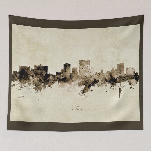 Artikelvorschau, El Paso Texas Skyline entworfen und verkauft von ArtPrints.
