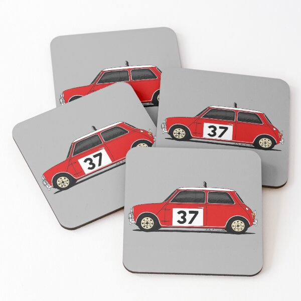 Item preview, My drawing of the Mini that won the Monte Carlo Rally designed and sold by designjaag.