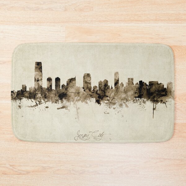 Artikelvorschau, Jersey City New Jersey Skyline entworfen und verkauft von ArtPrints.