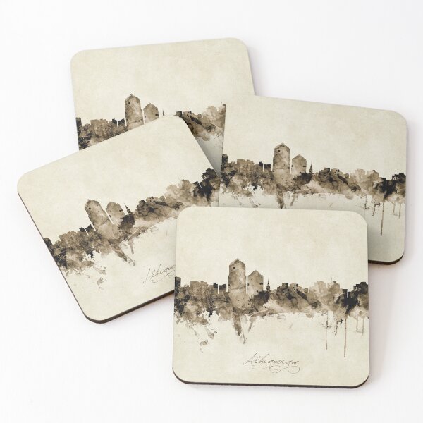 Item preview, Albuquerque New Mexico Skyline designed and sold by ArtPrints.