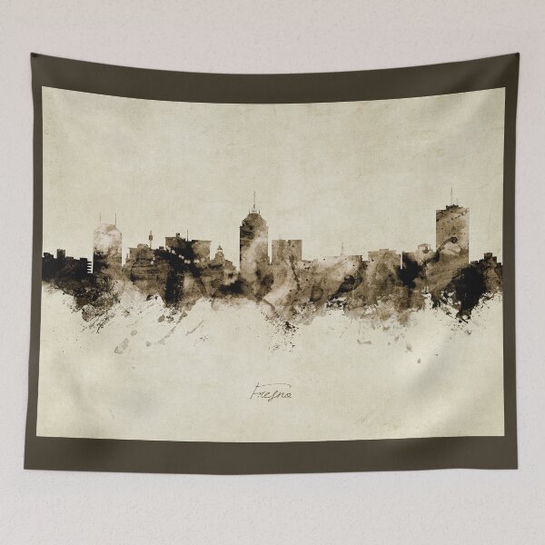 Item preview, Fresno California Skyline designed and sold by ArtPrints.