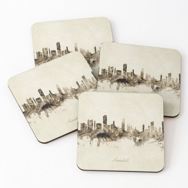 Item preview, Honolulu Hawaii Skyline designed and sold by ArtPrints.