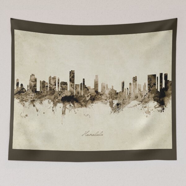 Item preview, Honolulu Hawaii Skyline designed and sold by ArtPrints.