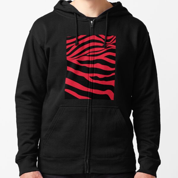 Pullover Hoodies Red Zebra Redbubble