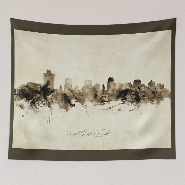Item preview, Salt Lake City Utah Skyline designed and sold by ArtPrints.