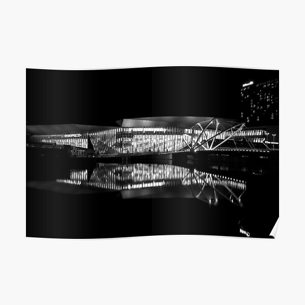 Reflection 1 Black and White Poster