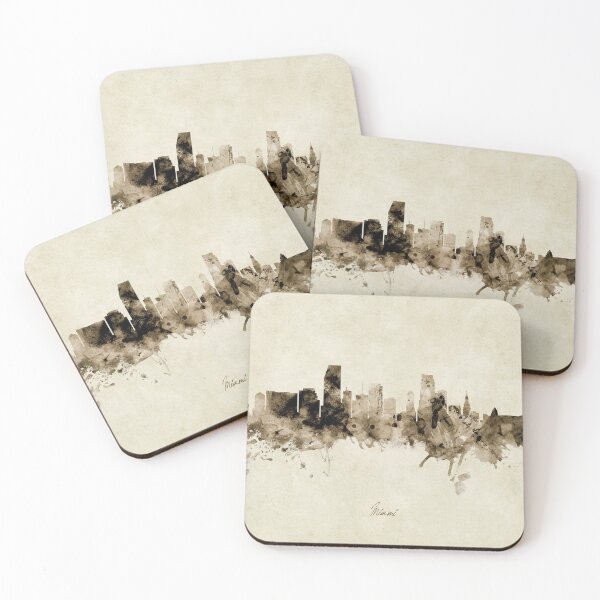 Item preview, Miami Florida Skyline designed and sold by ArtPrints.