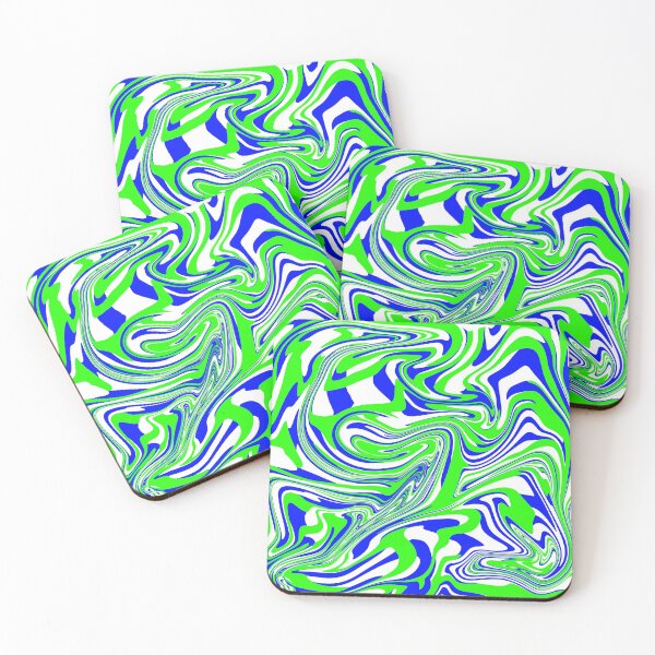 Item preview, Blue Green Abstract Swirl Design designed and sold by Meliafroggy.