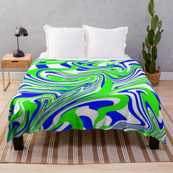 Item preview, Blue Green Abstract Swirl Design designed and sold by Meliafroggy.