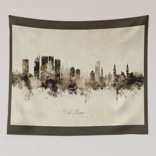 Item preview, The Hague Netherlands Skyline designed and sold by ArtPrints.