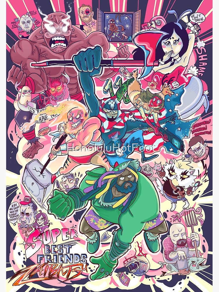 "Super Best Friends Zaibatsu Now with more Lore" Poster for Sale by
