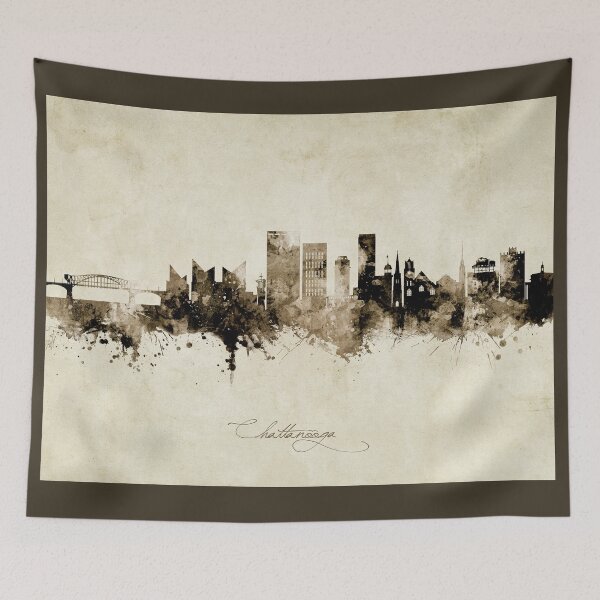 Item preview, Chattanooga Tennessee Skyline designed and sold by ArtPrints.