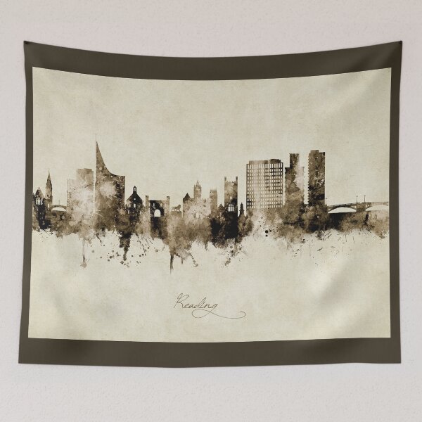 Artikelvorschau, Reading England Skyline entworfen und verkauft von ArtPrints.