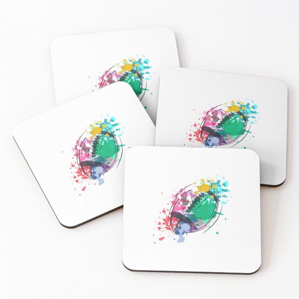 Item preview, WATERCOLOR RUGBY BALL designed and sold by OmaxO.