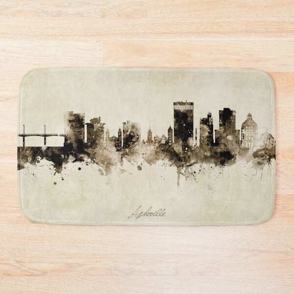 Item preview, Asheville North Carolina Skyline designed and sold by ArtPrints.