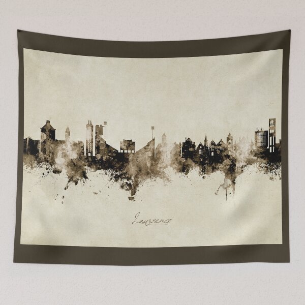 Item preview, Lawrence Kansas Skyline designed and sold by ArtPrints.