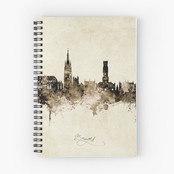 Item preview, Bruges Belgium Skyline designed and sold by ArtPrints.