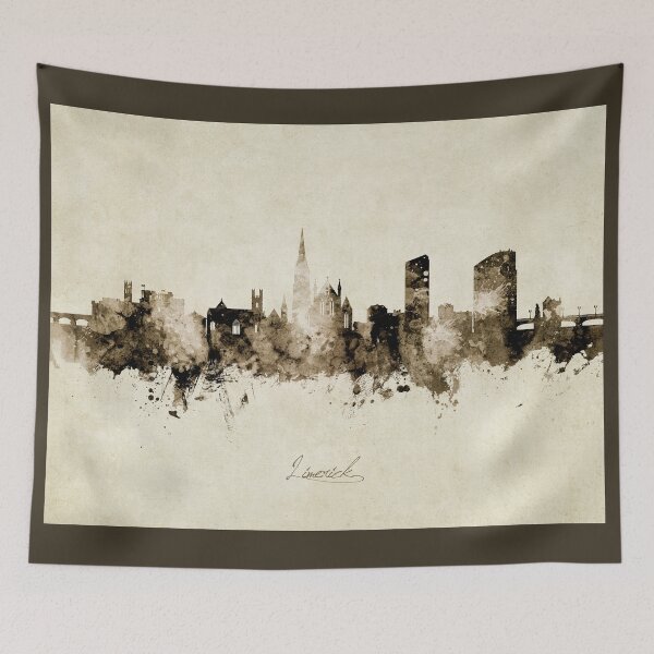 Item preview, Limerick Ireland Skyline designed and sold by ArtPrints.