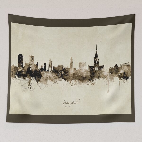Item preview, Norwich England Skyline designed and sold by ArtPrints.