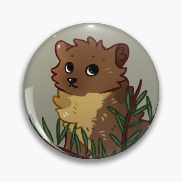 Item preview, European Pine Marten with Pine Needles designed and sold by Savkate.