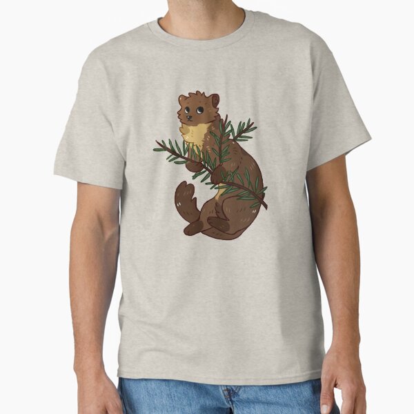 Item preview, European Pine Marten with Pine Needles designed and sold by Savkate.
