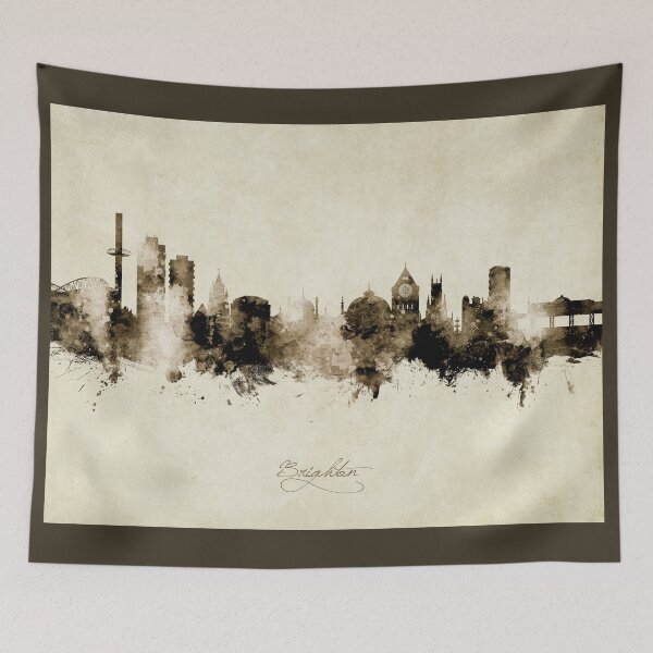 Item preview, Brighton England Skyline designed and sold by ArtPrints.
