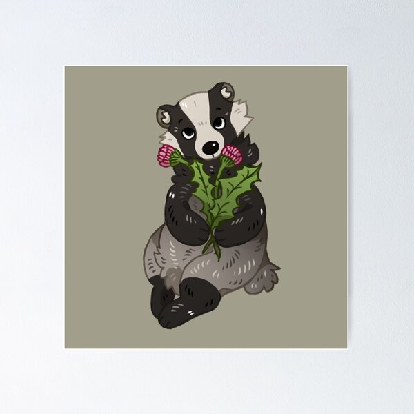 European Badger Posters for Sale