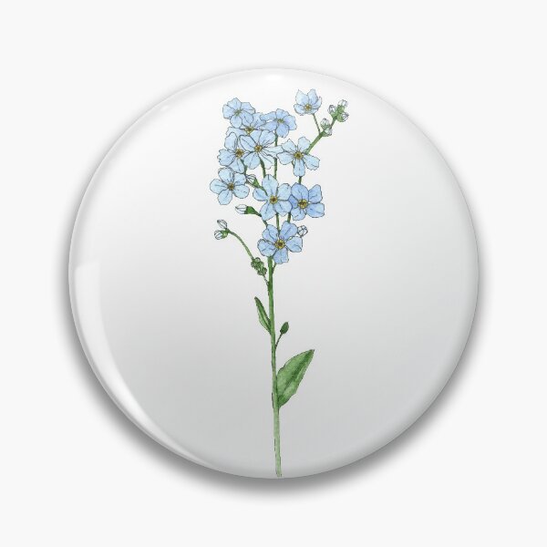 Item preview, Watercolor Flower Forget Me Not designed and sold by bahyocah.