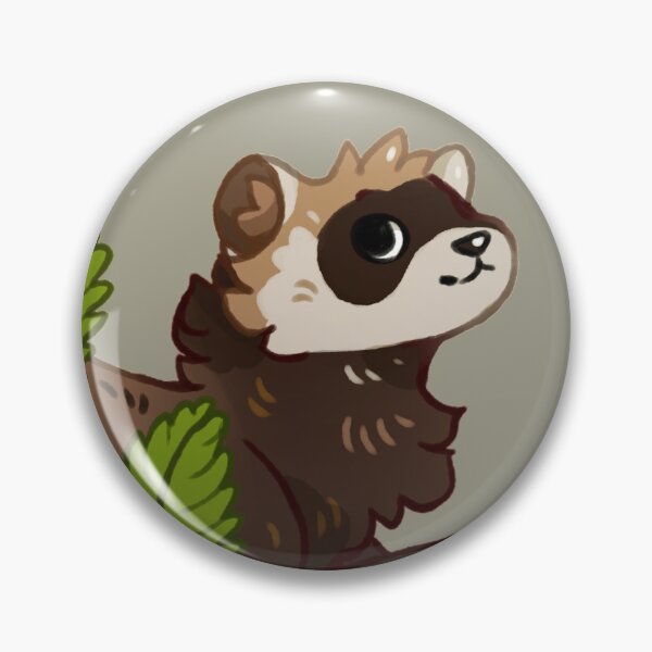 Item preview, European Polecat/Ferret with Birch Leaves designed and sold by Savkate.