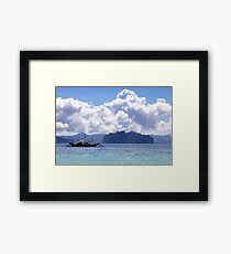 Shades of Blue Framed Print