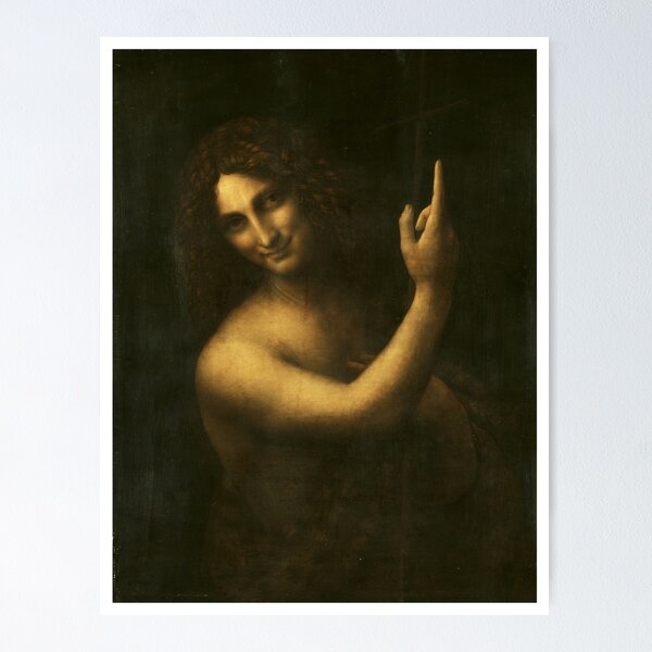 Item preview, Saint John the Baptist By Leonardo da Vinci designed and sold by knightsydesign.