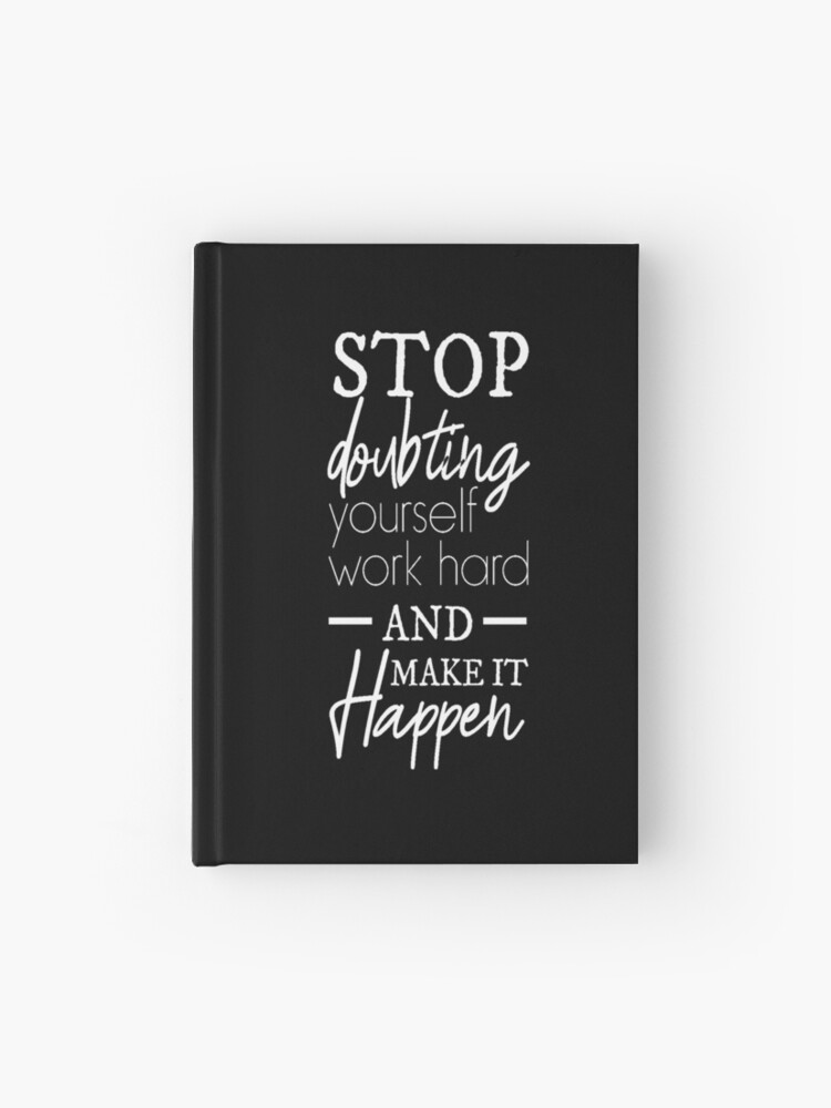 DO IT FOR YOURSELF - motivational typography Hardcover Journal