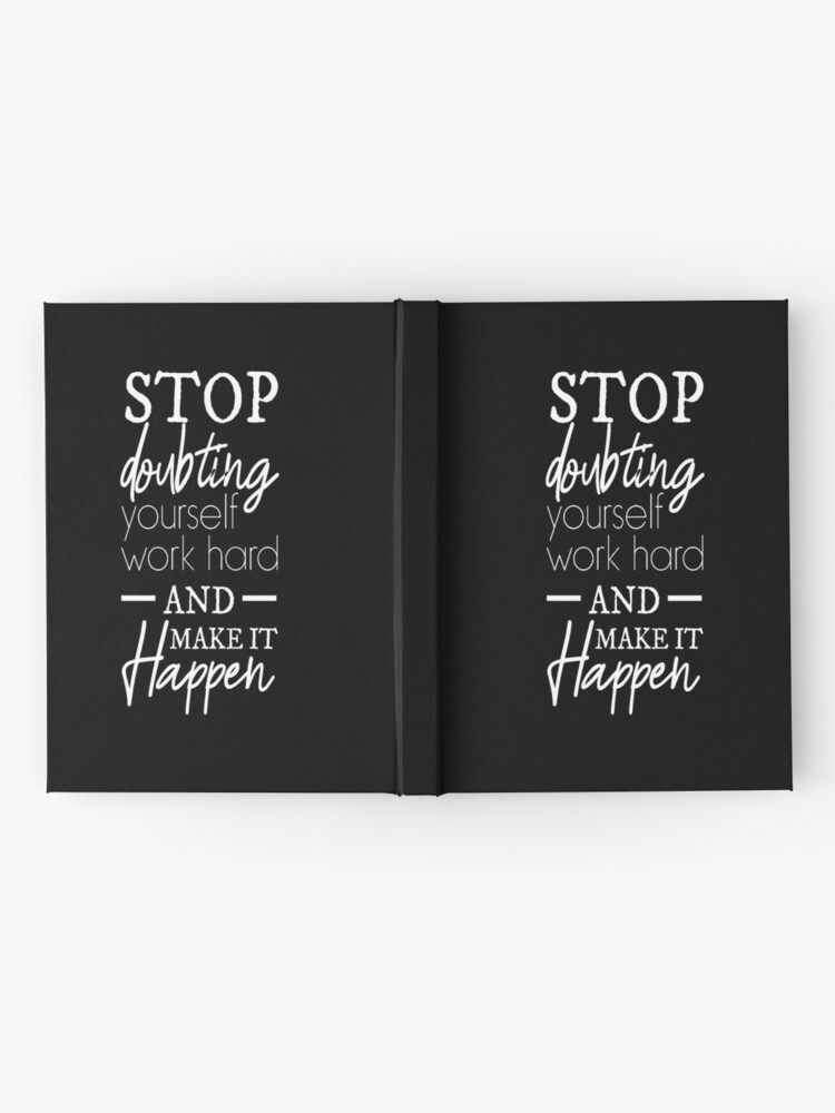 DO IT FOR YOURSELF - motivational typography Hardcover Journal