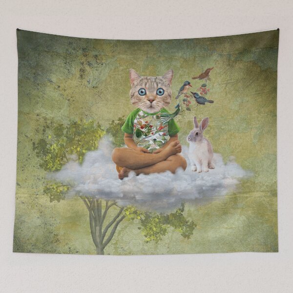 Item preview, Buddhist kitty designed and sold by AWAarts.