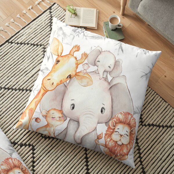 Africa safari animals kids pillow nursery decoration Floor Pillow