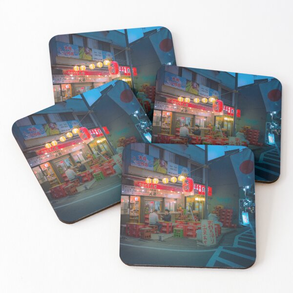 Item preview, Small street izakaya in Koenji Chilling outside on warm summer night designed and sold by TokyoLuv.