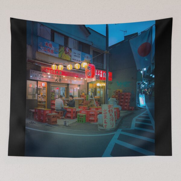 Item preview, Small street izakaya in Koenji Chilling outside on warm summer night designed and sold by TokyoLuv.