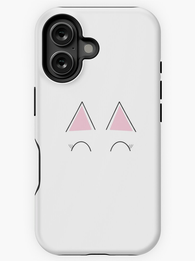 Thumbnail 1 of 4, iPhone Case, Cute cat with eyelashes and big ears designed and sold by Pastel-PaletteD.